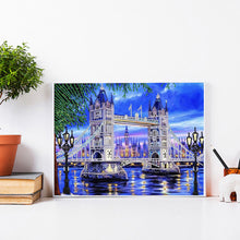 Load image into Gallery viewer, Tower Bridge 40*30CM(Canvas) Partial Special Shaped Drill Diamond Painting
