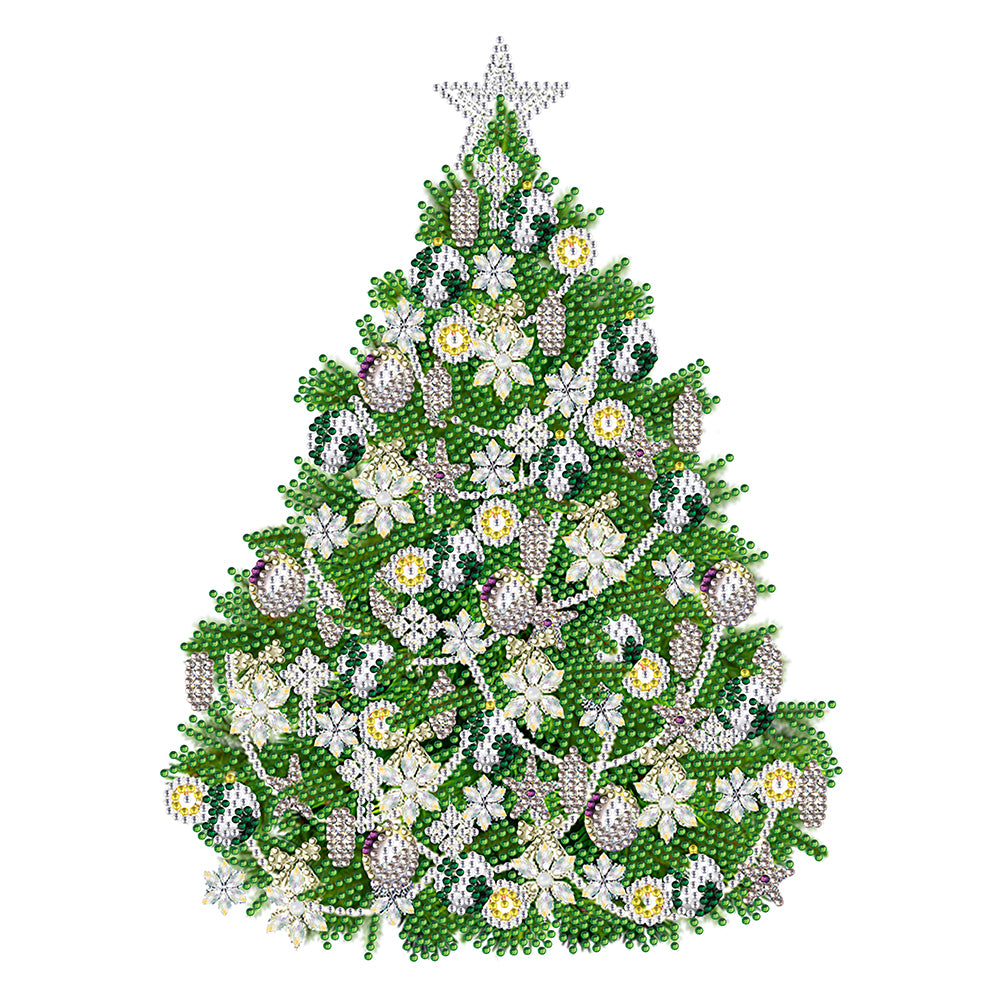 Christmas Tree 30*40CM(Canvas) Partial Special Shaped Drill Diamond Painting