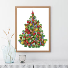 Load image into Gallery viewer, Christmas Tree 30*40CM(Canvas) Partial Special Shaped Drill Diamond Painting
