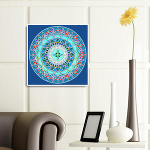 Mandala 30*30CM(Canvas) Partial Special Shaped Drill Diamond Painting