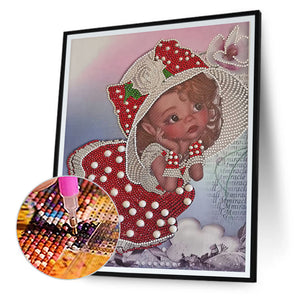 Baby 30*40CM(Canvas) Partial Special Shaped Drill Diamond Painting