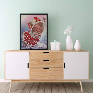 Baby 30*40CM(Canvas) Partial Special Shaped Drill Diamond Painting
