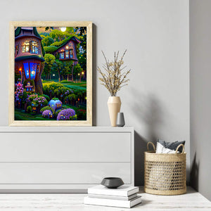 Dream Flower Manor 30*40CM(Canvas) Full Round Drill Diamond Painting
