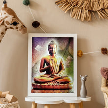 Load image into Gallery viewer, Buddha Statue 40*50CM(Canvas) Full Round Drill Diamond Painting
