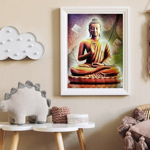 Buddha Statue 40*50CM(Canvas) Full Round Drill Diamond Painting
