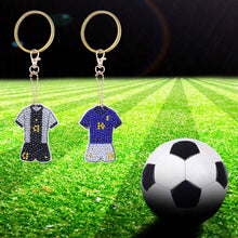 Load image into Gallery viewer, 8pcs 5D Diamond Painting Kit Keychain DIY Football Uniform Shape Hanging Pendant
