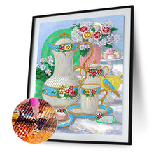 Load image into Gallery viewer, Exquisite Afternoon Tea 30*40CM(Canvas) Partial Special Shaped Drill Diamond Painting
