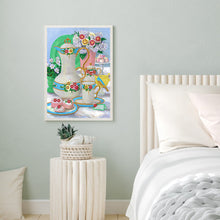 Load image into Gallery viewer, Exquisite Afternoon Tea 30*40CM(Canvas) Partial Special Shaped Drill Diamond Painting
