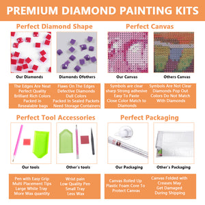 Flame Baseball 40*30CM(Canvas) Full Square Drill Diamond Painting