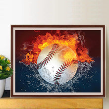 Load image into Gallery viewer, Flame Baseball 40*30CM(Canvas) Full Square Drill Diamond Painting
