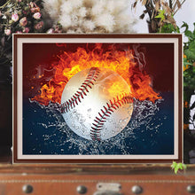 Load image into Gallery viewer, Flame Baseball 40*30CM(Canvas) Full Square Drill Diamond Painting
