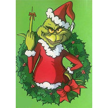 Load image into Gallery viewer, Grinch Green Hairy Monster 30*40CM(Canvas) Full Round Drill Diamond Painting

