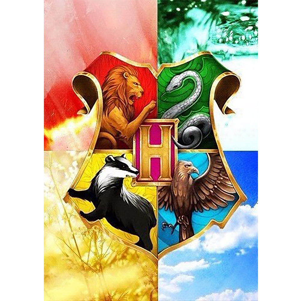 Harry Potter Badge 30*40CM(Canvas) Full Round Drill Diamond Painting