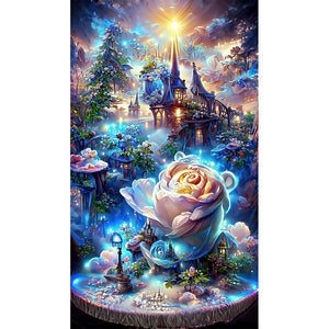 Rose Manor 40*70CM(Canvas) Full Round Drill Diamond Painting