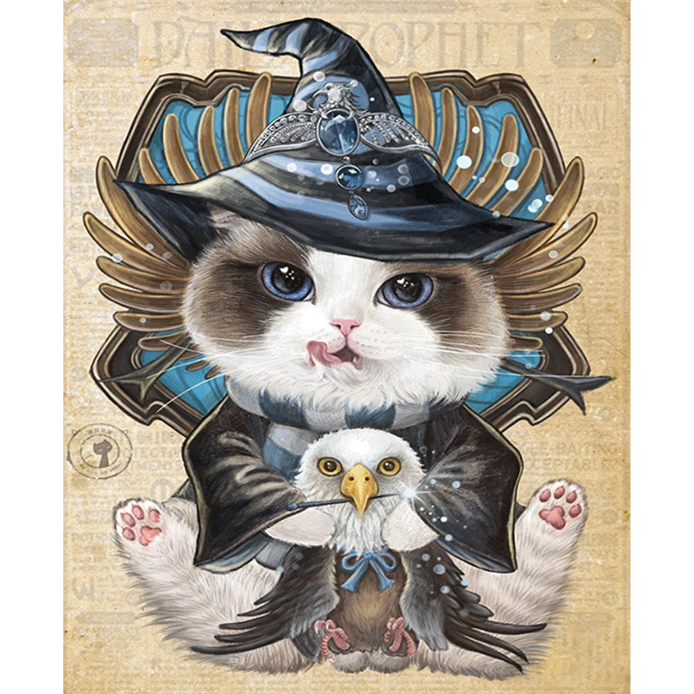 Harry Potter School Kittens 30*40CM(Canvas) Full Round Drill Diamond Painting