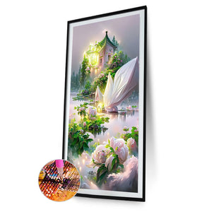 Garden Villa 40*60CM(Canvas) Full Round Drill Diamond Painting