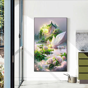 Garden Villa 40*60CM(Canvas) Full Round Drill Diamond Painting