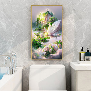 Garden Villa 40*60CM(Canvas) Full Round Drill Diamond Painting