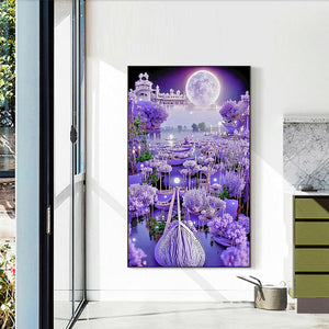 Garden Villa 40*60CM(Canvas) Full Round Drill Diamond Painting