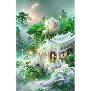 Garden Villa 40*60CM(Canvas) Full Round Drill Diamond Painting