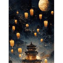 Load image into Gallery viewer, Castle In The Sky 30*40CM(Canvas) Full Round Drill Diamond Painting
