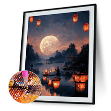 Load image into Gallery viewer, Castle In The Sky 30*40CM(Canvas) Full Round Drill Diamond Painting
