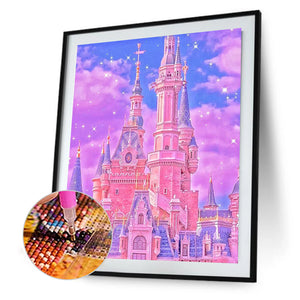 Castle In The Sky 30*40CM(Canvas) Full Round Drill Diamond Painting