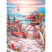 Load image into Gallery viewer, Beach Bike 30*40CM(Canvas) Full Round Drill Diamond Painting
