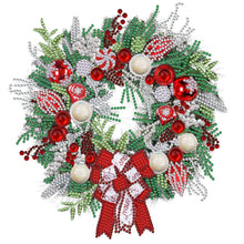 Load image into Gallery viewer, Christmas Wreath 30*30CM(Canvas) Partial Special Shaped Drill Diamond Painting
