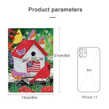 Load image into Gallery viewer, 5D DIY A5 50 Pages Partial Special Shaped Drill Notebook Bird House Kits(WXB160)
