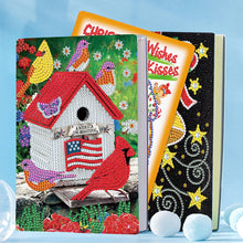 Load image into Gallery viewer, 5D DIY A5 50 Pages Partial Special Shaped Drill Notebook Bird House Kits(WXB160)
