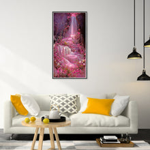 Load image into Gallery viewer, Pink Flower Waterfall 40*70CM(Canvas) Full Round Drill Diamond Painting
