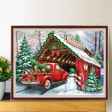 Load image into Gallery viewer, Christmas Village 40*30CM(Canvas) Full Round Drill Diamond Painting
