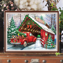 Load image into Gallery viewer, Christmas Village 40*30CM(Canvas) Full Round Drill Diamond Painting
