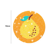 Load image into Gallery viewer, Cartoon Fruit Diamonds Painting Coaster Woodiness with Rack Home Decor (BD010)
