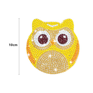Animals Diamonds Painting Coaster Woodiness with Rack Cup Pad Home Decor (BD011)