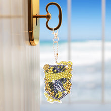 Load image into Gallery viewer, 5pcs Diamonds Painting Keychains Art Crafts DIY Mosaic Key Ring for Kids Gift
