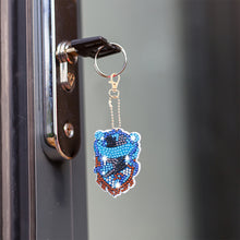 Load image into Gallery viewer, 5pcs Diamonds Painting Keychains Art Crafts DIY Mosaic Key Ring for Kids Gift
