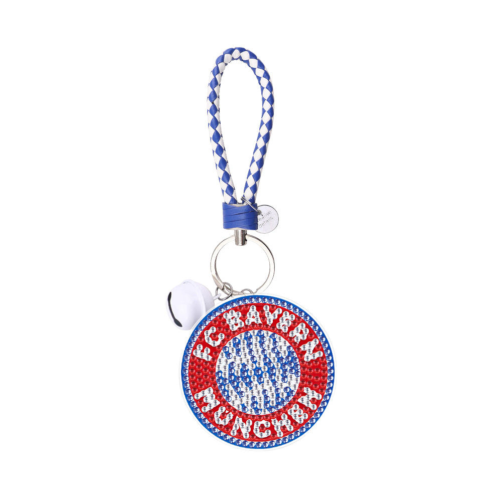 Bayern Football Badge DIY Diamonds Painting Keychain Art Crafts Gifts (YS127)