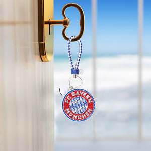 Bayern Football Badge DIY Diamonds Painting Keychain Art Crafts Gifts (YS127)