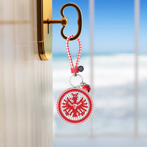 Frankfurt Football Badge DIY Diamonds Painting Keychain Art Crafts Gift (YS129)