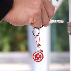 Frankfurt Football Badge DIY Diamonds Painting Keychain Art Crafts Gift (YS129)