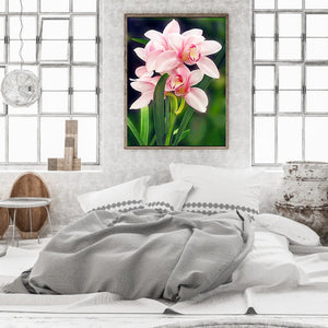 The Orchid 30*40CM(Canvas) Full Round Drill Diamond Painting