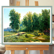 Load image into Gallery viewer, Green Woods 40*30CM(Canvas) Full Round Drill Diamond Painting
