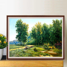 Load image into Gallery viewer, Green Woods 40*30CM(Canvas) Full Round Drill Diamond Painting
