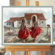Load image into Gallery viewer, Play Children 40*30CM(Canvas) Full Round Drill Diamond Painting
