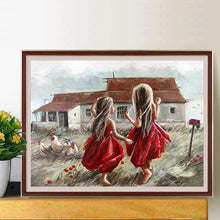 Load image into Gallery viewer, Play Children 40*30CM(Canvas) Full Round Drill Diamond Painting
