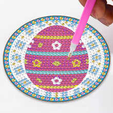 Load image into Gallery viewer, DIY Wood Coasters Set Easter Egg (BD606 6pcs 1Storage Rack Without cork mat)
