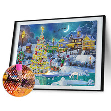 Load image into Gallery viewer, Christmas Atmosphere 60*40CM(Canvas) Partial Special Shaped Drill Diamond Painting
