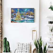 Load image into Gallery viewer, Christmas Atmosphere 60*40CM(Canvas) Partial Special Shaped Drill Diamond Painting
